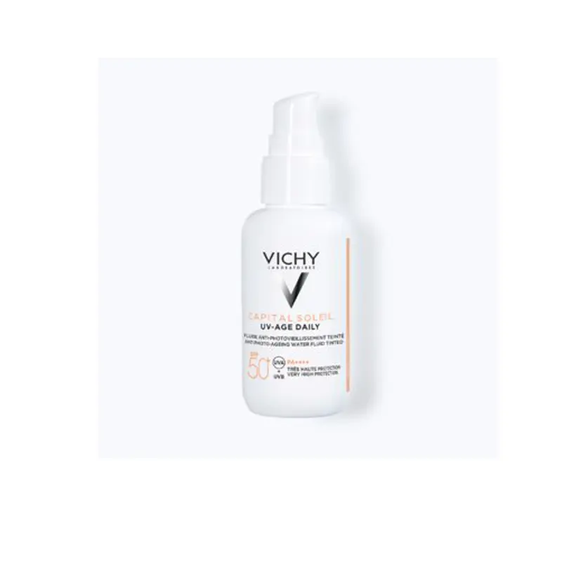 Vichy Capital Soleil Uv-Age Daily, Αντηλιακό Προσώπου με χρώμα, κατά της Φωτογήρανσης spf50+, 40ml