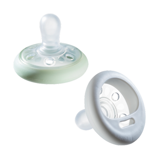 Tommee Tippee Πιπίλα σιλικόνης που μοιάζει με θηλή 0-6 μηνών 2τμχ