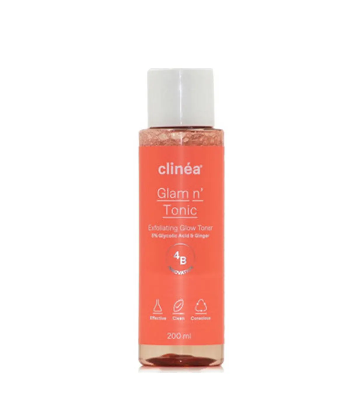 Clinea Glam n' Tonic, Απολεπιστική τονωτική λοσιόν, 200ml