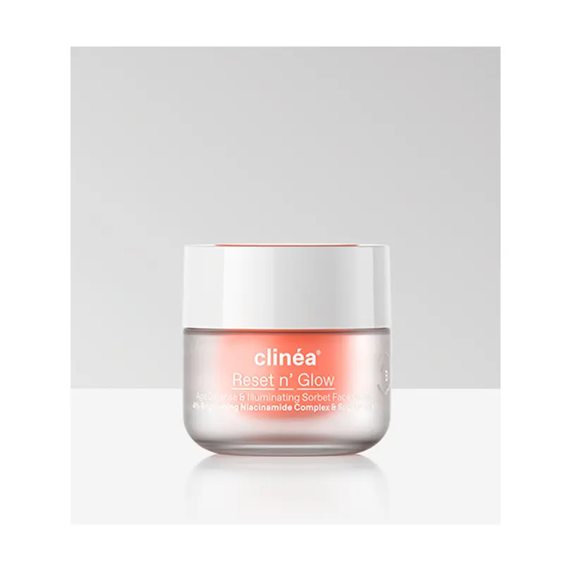 Clinea Reset n' Glow, Sorbet Kρέμα Προσώπου Aντιγήρανσης και Λάμψης, 50ml