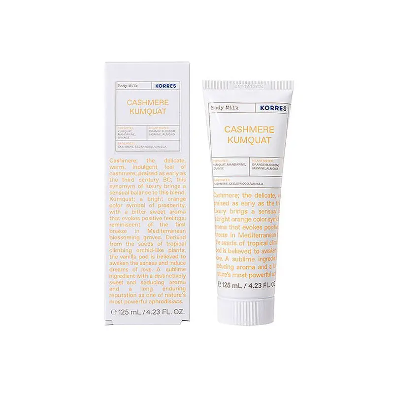 Korres Body Milk Cashmere Kumquat, Ενυδατικό Γαλάκτωμα Σώματος, 125ml
