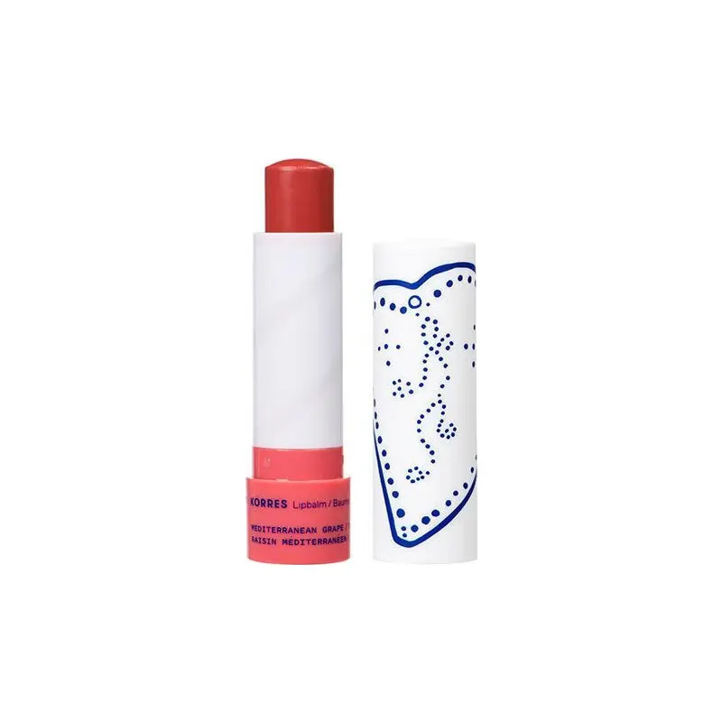Korres Lip Balm Mediterranean Grape, Ενυδατική Φροντίδα για τα Χείλη με Σταφύλι, 4,5gr