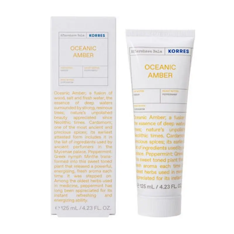 Korres After Shave Balm Oceanic Amber ,125ml