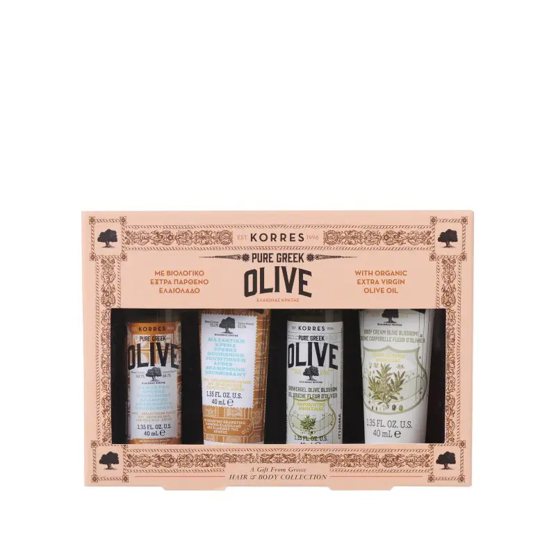 Korres Pure Greek Olive Hair & Body Collection Set