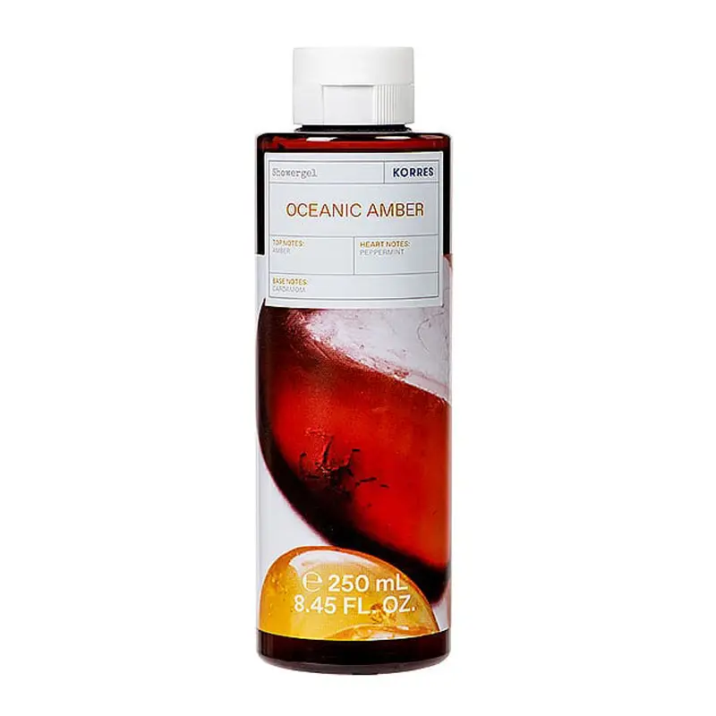 Korres Αφρόλουτρο Ανδρικό Oceanic Amber, 250 ml