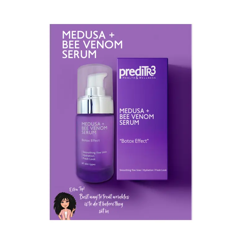 Preditr3 Luxury Line Serum Medusa & Bee Venom, Υπερσυμπυκνωμένος Αντιρυτιδικός Ορός για "Botox Effect", 30ml