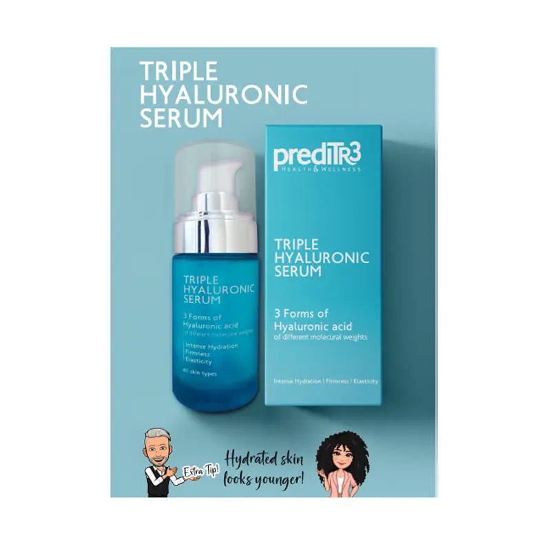 Preditr3 Luxury Line Serum Triple Hyaluronic, Υπερσυμπυκνωμένος Ορός Έντονης Ενυδάτωσης, 30ml