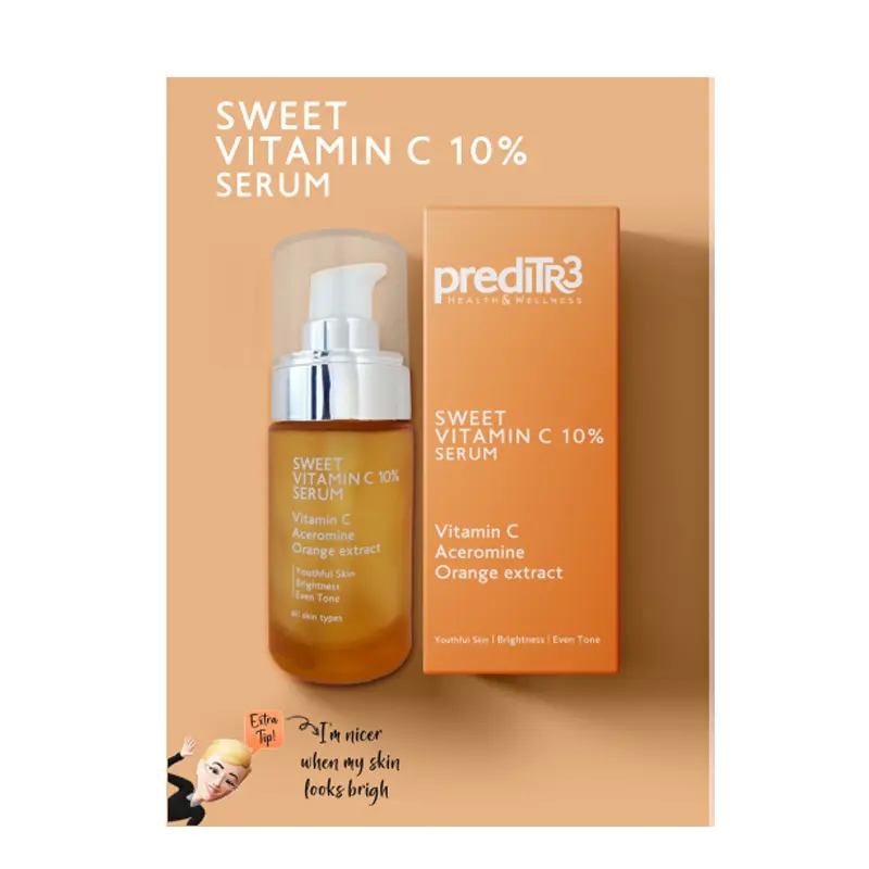 Preditr3 Luxury Line Serum Sweet Vitamin C 10%, Υπερσυμπυκνωμένος Ορός με Vitamin C, 30ml