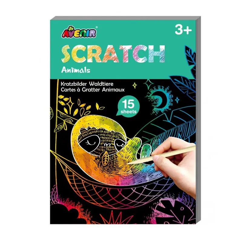 Avenir Mini Scratch Book Forest Animals