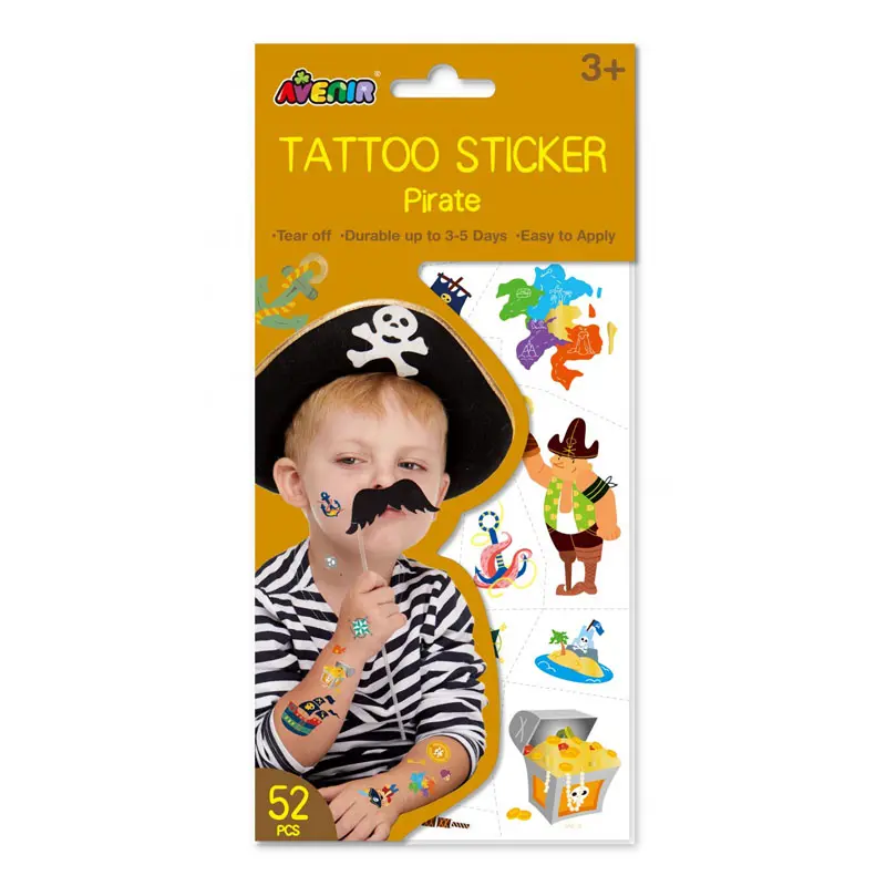 Avenir Tattoo Sticker Pirates
