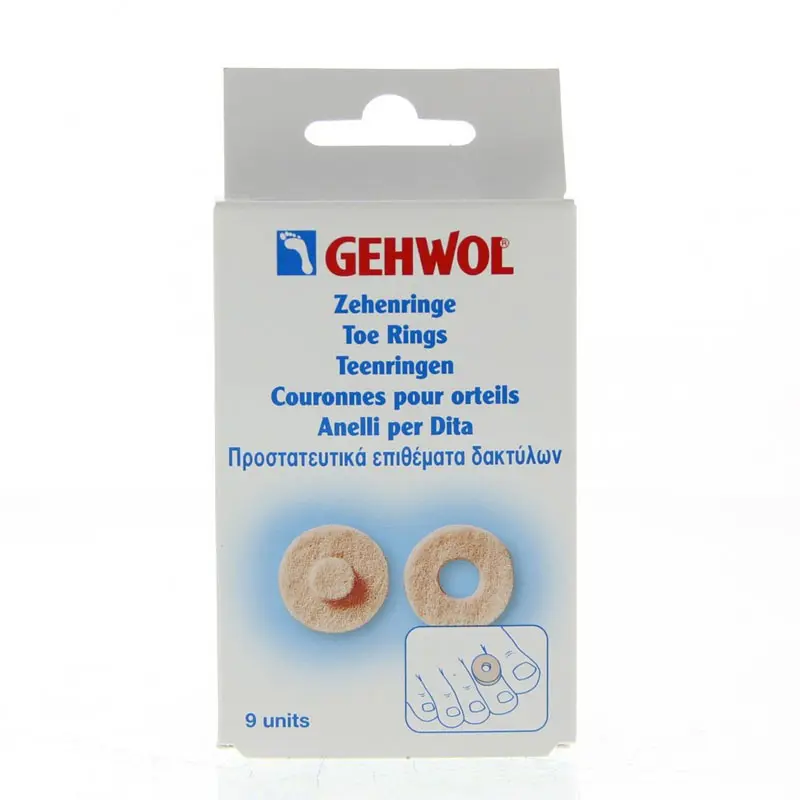 GEHWOL Toe Ring Round Στρογγυλοί Προστατευτικοί Δακτύλιοι, 9 τεμάχια