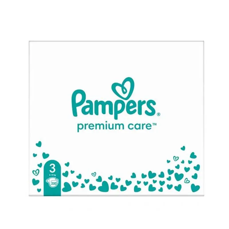 Pampers Premium Care No3, (6-10 kg), 200 τεμάχια