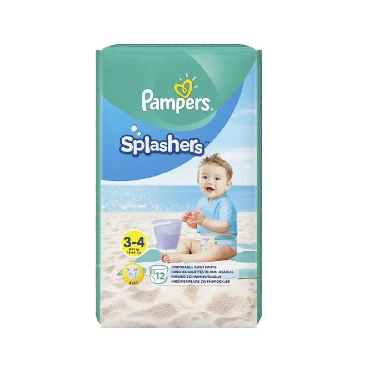 Pampers Splashers No3-4 (6-11kg) ,12 τεμάχια