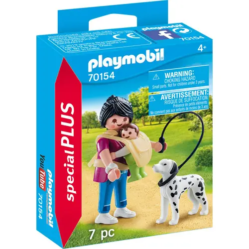PLAYMOBIL Mum, Baby & Dog, Μαμά-Μωρό & Σκύλος