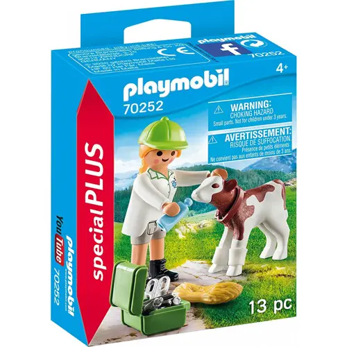 PLAYMOBIL Vet with Calf, Κτηνίατρος