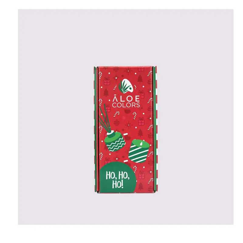 Aloe Colors Christmas Ho Ho Ho Gift Set Home, Scented Soy Candle & Reed Diffuser