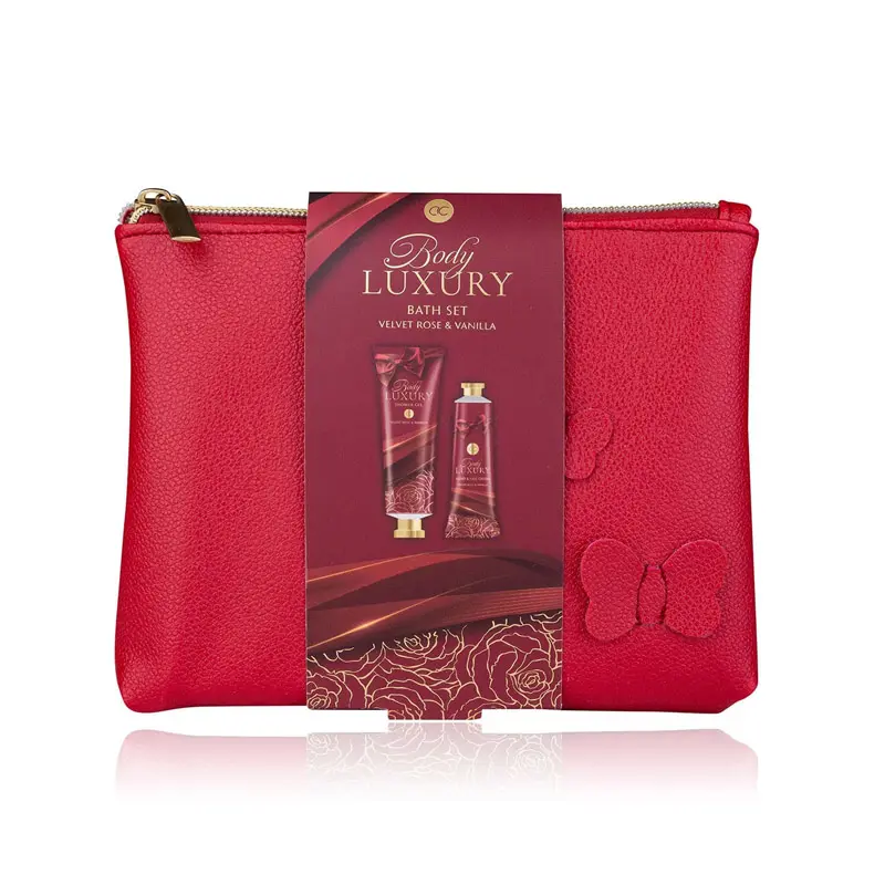 Accentra Body Luxury Travel Bath set, Nεσεσέρ με 60ml αφρόλουτρο & κρέμα χεριών 30ml