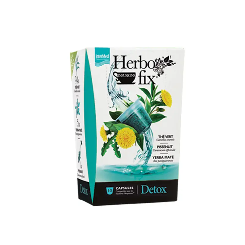Herbofix Detox, αφέψημα σε κάψουλες συμβατές με μηχανές Nespresso®, 10 κάψουλες