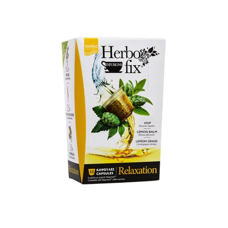 Herbofix Relaxation, αφέψημα σε κάψουλες συμβατές με μηχανές Nespresso®, 10 κάψουλες