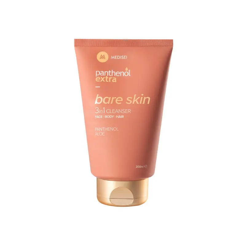 Panthenol Extra Bare Skin 3in1 Cleanser, Αφρόλουτρο & Σαμπουάν, 200ml