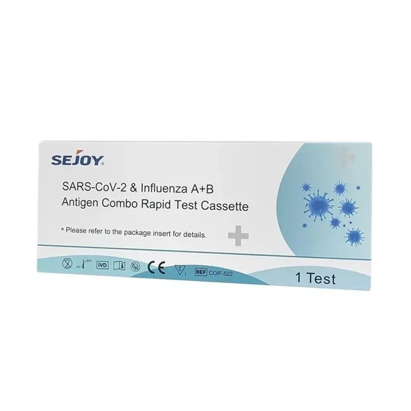 SeJoy SARS-CoV-2 & Influenza A+B Combo Rapid Test, 1 τεμάχιο