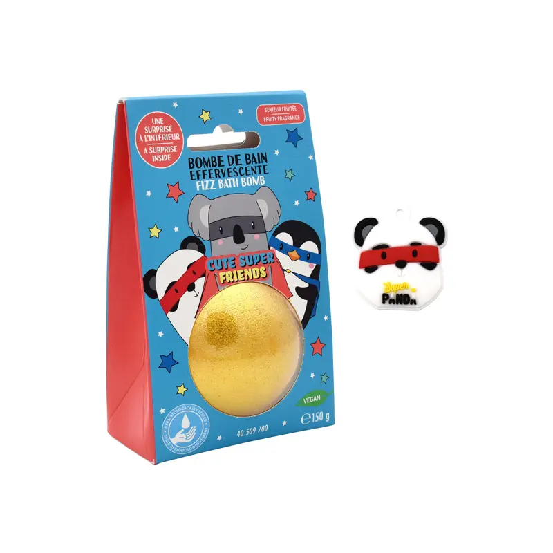 Take Care Cute Super Friends Bath Bomb με άρωμα φρούτων, 150gr