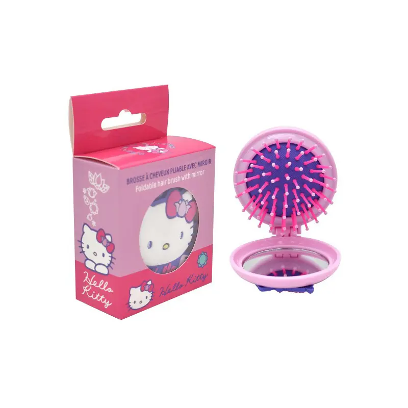Take Care Hello Kitty Χτένα αναδιπλούμενη με καθρεφτάκι