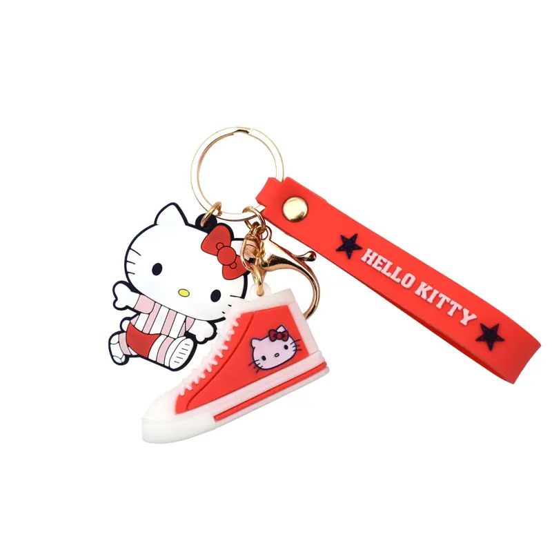 Take Care Hello Kitty Μπρελόκ Με Έξτρα Αξεσουάρ Παπούτσι Κόκκινο
