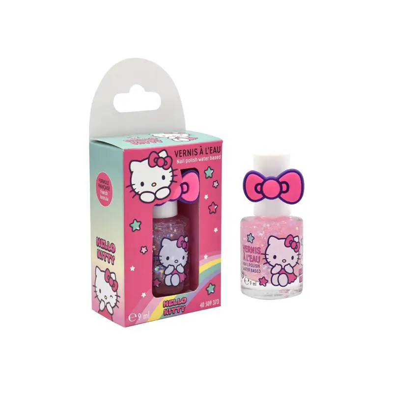 Take Care Hello Kitty Παιδικό Μανό Με Βάση Το Νερό Με Δώρο Δαχτυλίδι, 9ml
