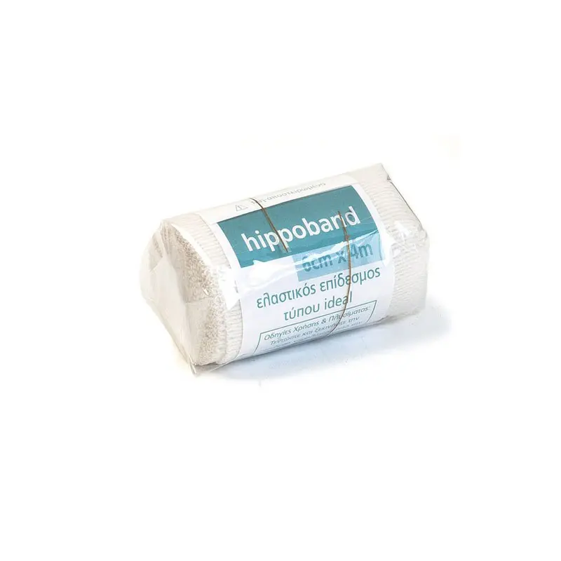 HIPPOBAND Ελαστικός Επίδεσμος τύπου Ideal με Clip 6cm x 4m, 1 τεμάχιο