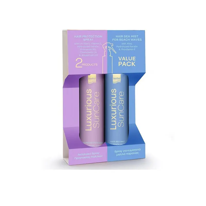Luxurious Sun Care Value Pack Hair Protection Spray Αντηλιακό Spray για τα Μαλλιά 200ml + Luxurious Suncare Hair Sea Mist Σπρέι Mist για Κυματιστά Μαλλιά 200ml