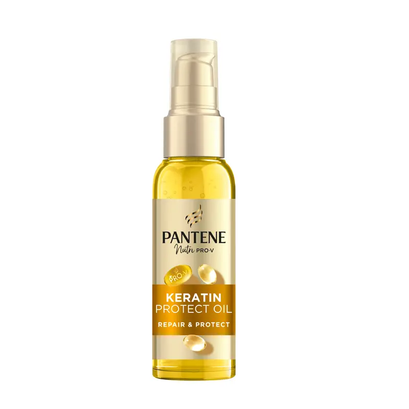 Pantene Keratin Protect Oil, Λάδι για μαλλιά, Αναδόμηση και Προστασία, 100ml
