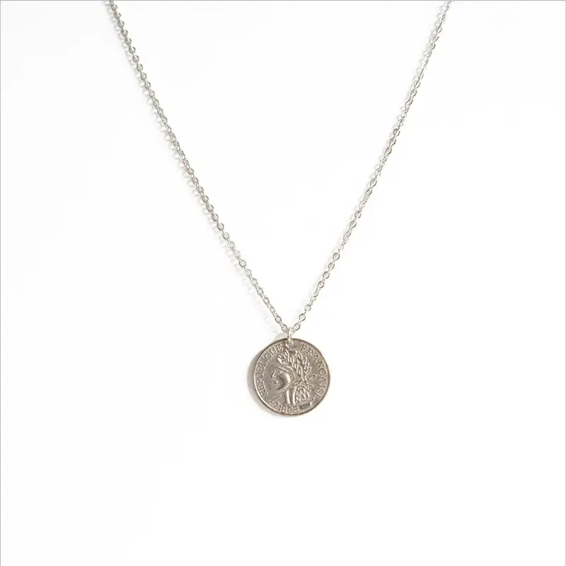 Farma Bijoux Υποαλλεργικό Μενταγιόν Ασημί 55/60CM (BE1S1M)