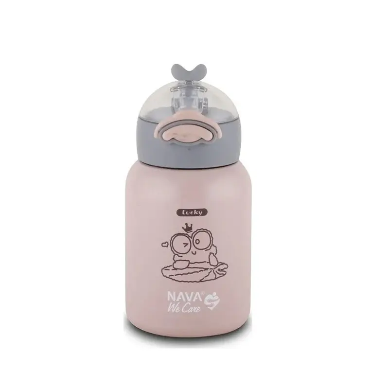 Νava We Care Θερμός Μπουκάλι Ανοξείδωτο Ροζ 10-110-001, 350ml