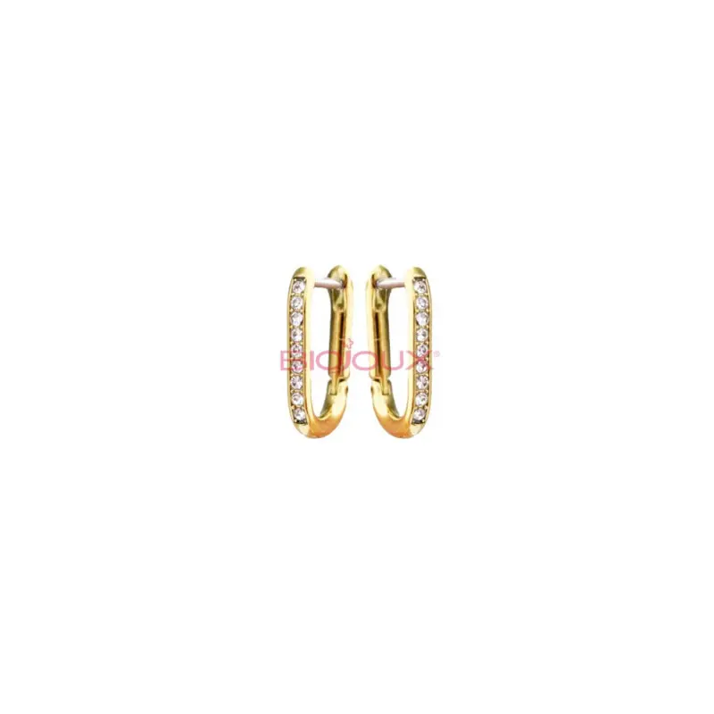 Biojoux BJT 262, Σκουλαρίκια Alexia Gold 16mm, 1 ζευγάρι