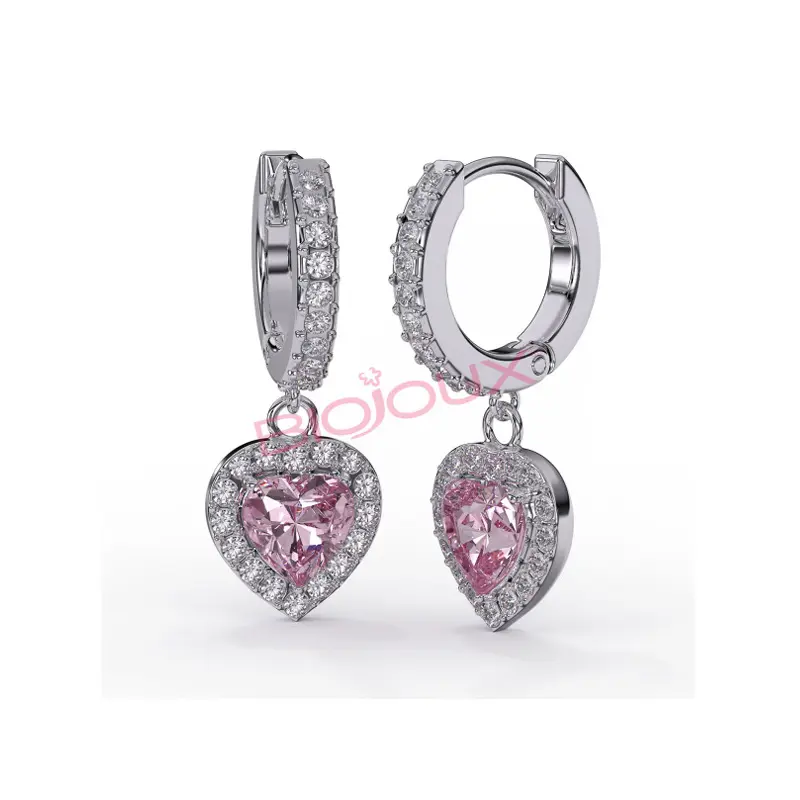Biojoux BJT 333, Σκουλαρίκια Donna Rose 20mm, 1 ζευγάρι
