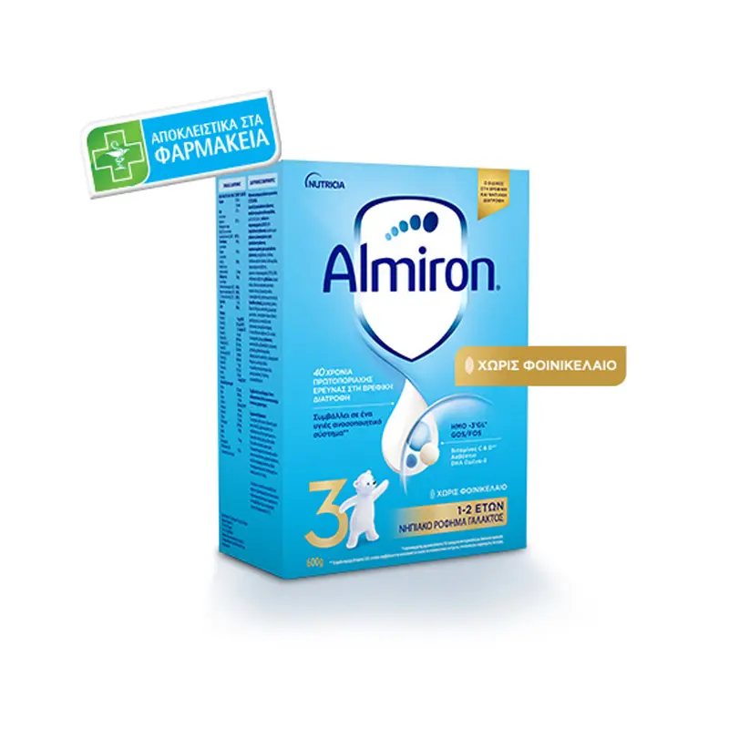 Almiron 3, Ειδικά μελετημένο ρόφημα γάλακτος για νήπια 1-2 ετών, 600gr