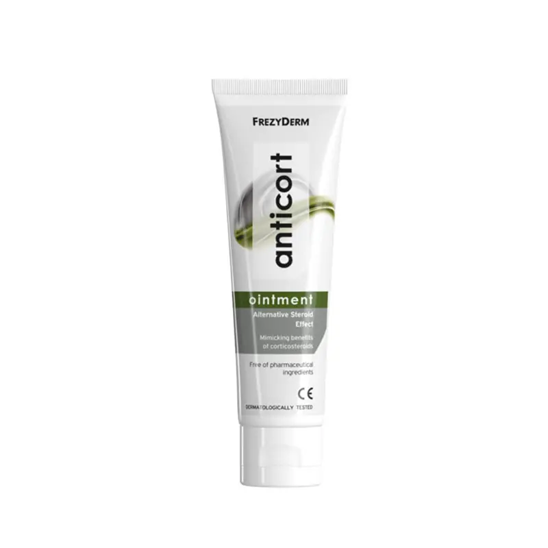 Frezyderm Anticort Ointment, Αλοιφή εναλλακτικής στεροειδούς δράσης για ανακούφιση του ευαίσθητου και ερεθισμένου δέρματος από έκζεμα και ατοπική δερματίτιδα, 50ml