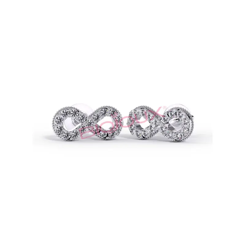 Biojoux BJT 987, Σκουλαρίκια Infinity Crystals 11mm, 1 ζευγάρι