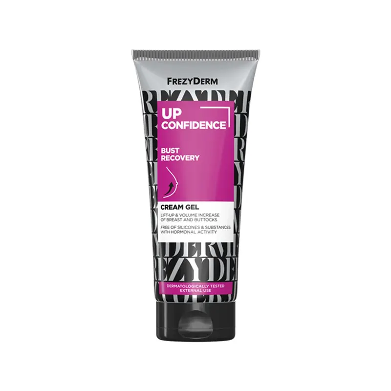 Frezyderm Up Confidence Bust Recovery Cream Gel, Ανόρθωση και αύξηση όγκου στήθους και γλουτών μετά από απώλεια βάρους ή μετά από εγκυμοσύνη και θηλασμό, 200ml