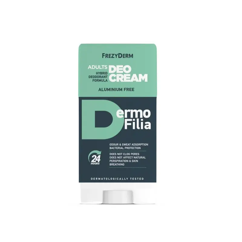 Frezyderm Dermofilia Adults Deo Cream, Αποσμητικό με έξυπνους ενεργούς μικροσπόγγους σε μία ενυδατική κρέμα, 40ml