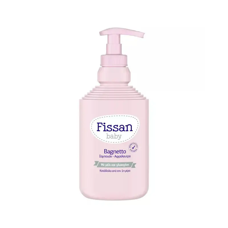 Fissan Baby Wash Bagnetto, Βρεφικό Σαμπουάν & Αφρόλουτρο, 500ml