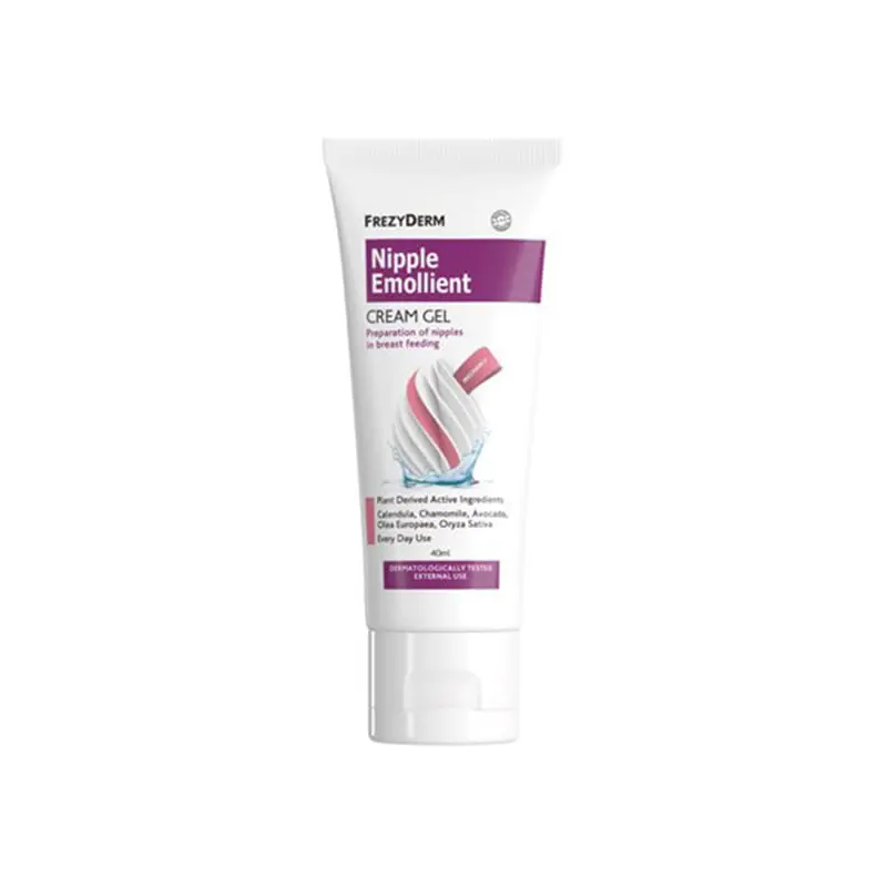 Frezyderm Nipple Care Emollient Cream-Gel, Μαλακτική κρέμα για την περιποίηση και την προστασία των θηλών κατά την περίοδο της εγκυμοσύνης και του θηλασμού, 40ml
