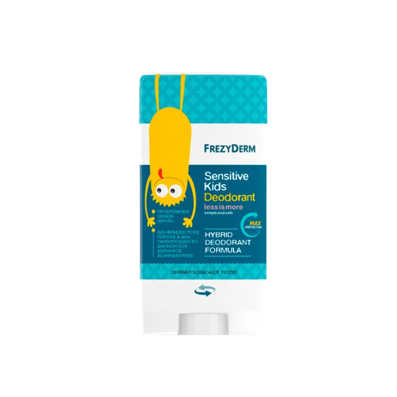 Frezyderm Sensitive Kids Deodorant Cream, Παιδικό αποσμητικό με σεβασμό στη φυσιολογική χλωρίδα της παιδικής/εφηβικής επιδερμίδας, 40ml