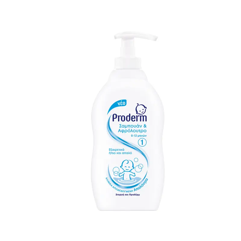 Proderm Σαμπουάν & Αφρόλουτρο 0-12 μηνών 400ml