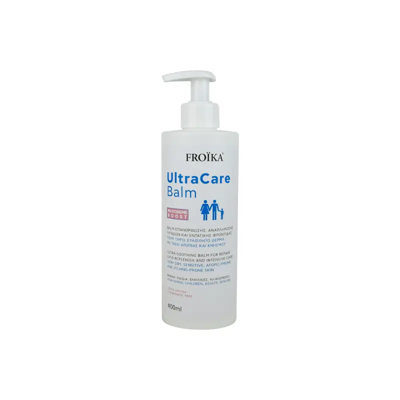 Froika Ultra Care Balm, Επανόρθωσης και Εντατικής Φροντίδας για πολύ ξηρό, ευαίσθητο δέρμα με τάση ατοπίας και κνησμού, 400ml