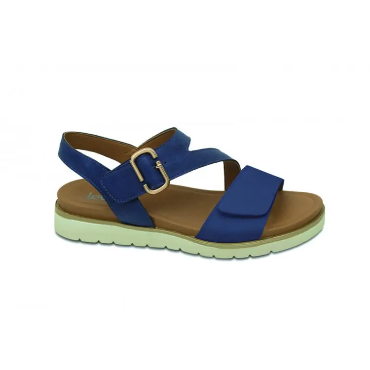 Level Anatomic Γυναικείο πέδιλο με αγκράφα και velcro 2129, Blue