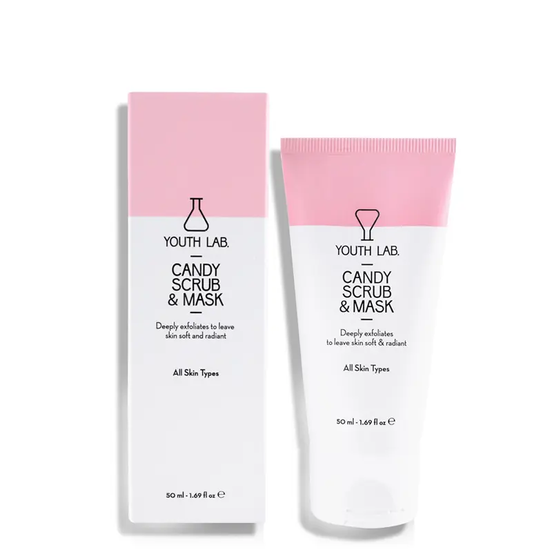 Youth Lab Candy Scrub & Mask - All Skin Types, Εντατική απολέπιση & μάσκα μαζί, για λαμπερή επιδερμίδα δίχως ερεθισμούς, 50ml