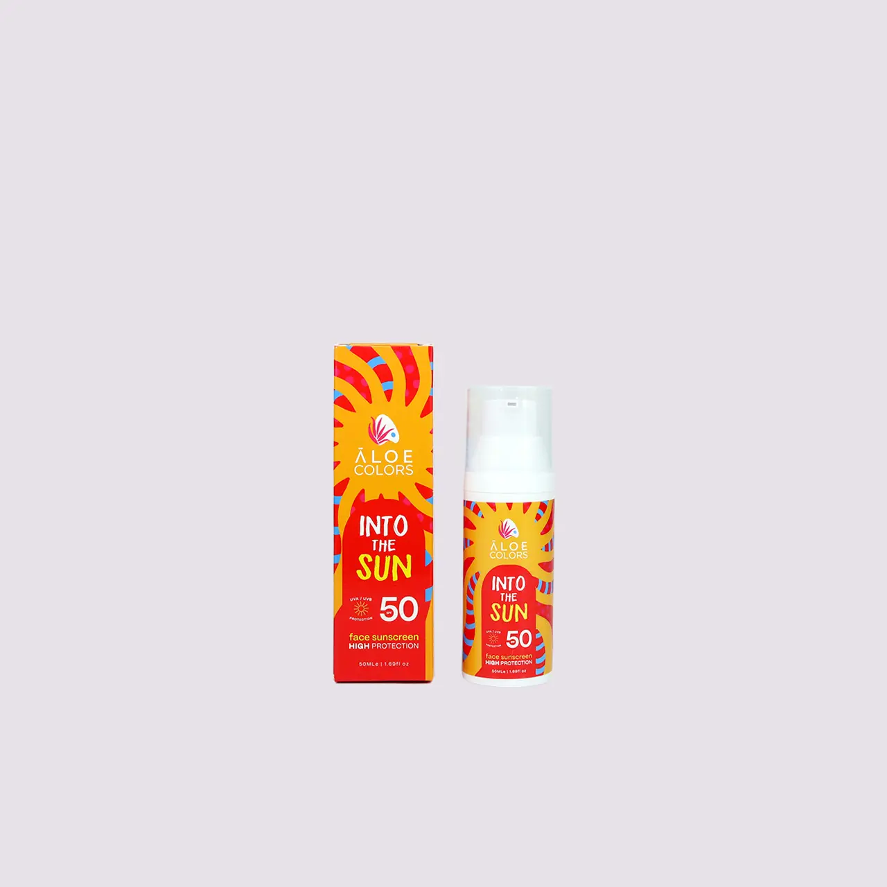Aloe Colors Into The Sun 2024 Face Sunscreen spf50, 50ml