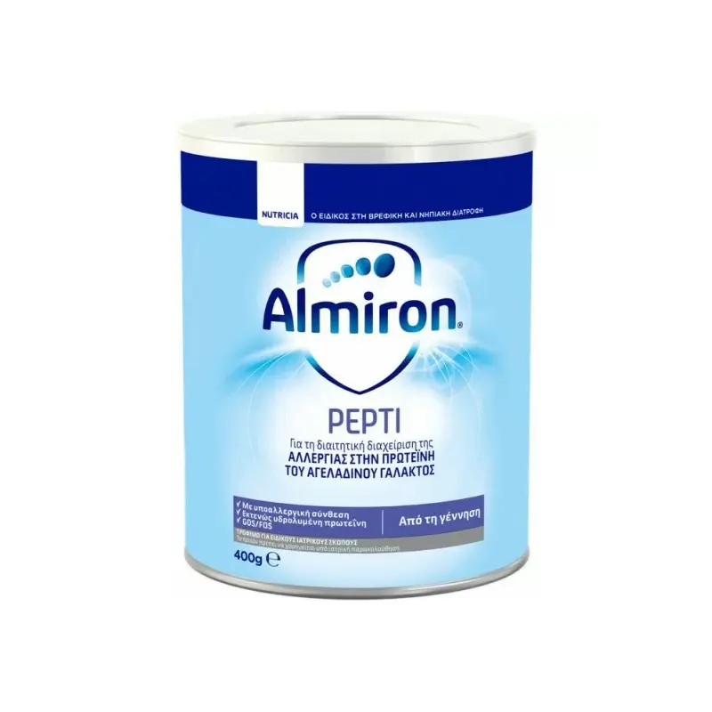 Almiron Pepti Syneo, για βρέφη με διαγνωσμένη αλλεργία στην πρωτεΐνη του αγελαδινού γάλακτος, 400gr